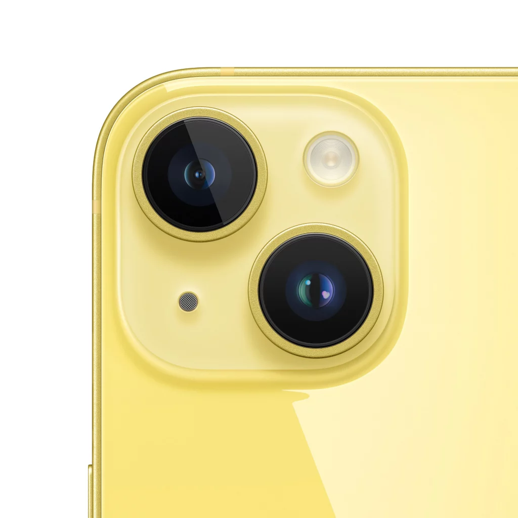 iPhone 14 żółty aparat
